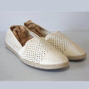 Ivory/Cream Slip-On Espadrilles Size 6.5